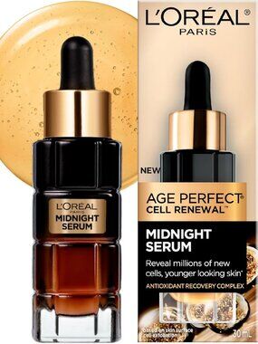 12. L'Oreal Paris Midnight Serum, Anti Aging Night Serum for Face